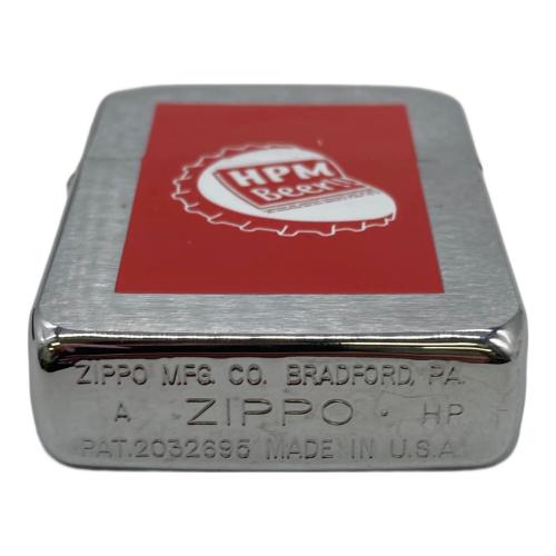 ZIPPO HPM 赤枠 抜き文字 王冠マーク