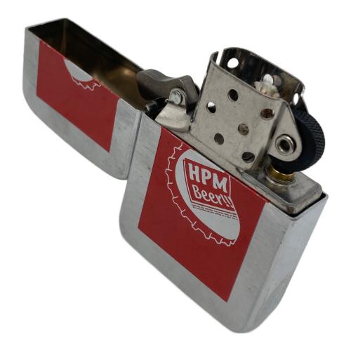 ZIPPO HPM 赤枠 抜き文字 王冠マーク