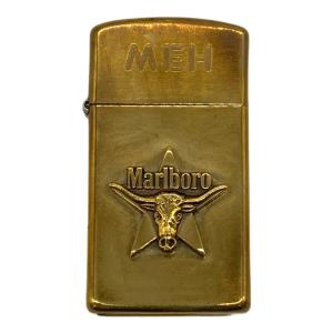 ZIPPO MARLBORO ゴールド ロングホーン スリムジッポ