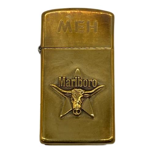 ZIPPO MARLBORO ゴールド ロングホーン スリムジッポ