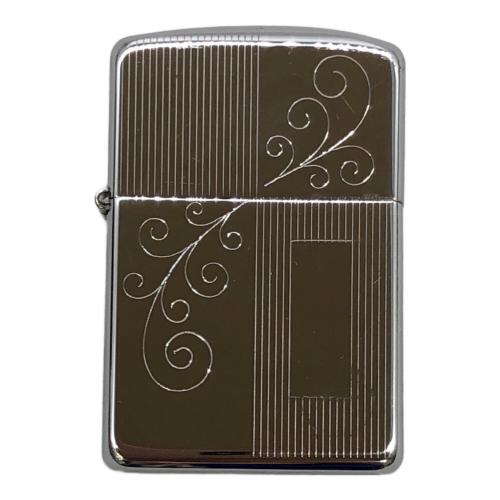 ZIPPO ストライプ フローラル
