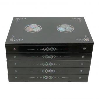 黒塗螺鈿文箱