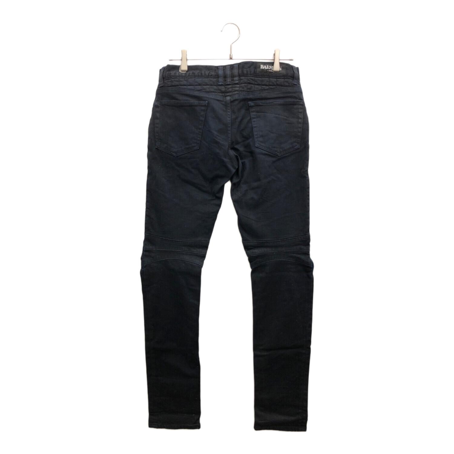BALMAIN (バルマン) バイカーパンツ メンズ SIZE 76cm (W30) ネイビー