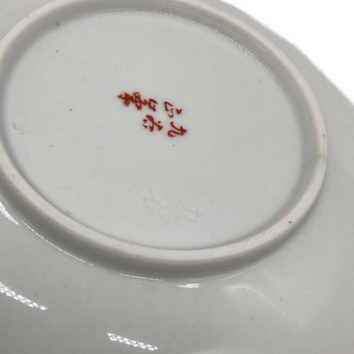 九谷焼 (クタニヤキ) 銘々皿 青粒鉄線 5Pセット