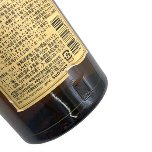 サントリー ジャパニーズウィスキー ラベルハガレ有 700ml 山崎 12年 未開封