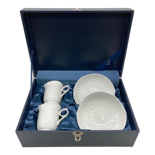 Meissen (マイセン) コーヒーカップ&ソーサー 波の戯れホワイト