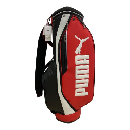 PUMA (プーマ) キャディバッグ ブラック×レッド