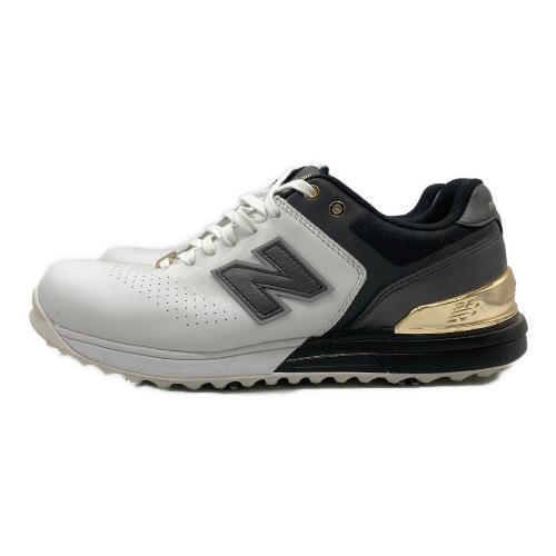 NEW BALANCE (ニューバランス) ゴルフシューズ UGL3000A メンズ SIZE 26cm ホワイト×ブラック