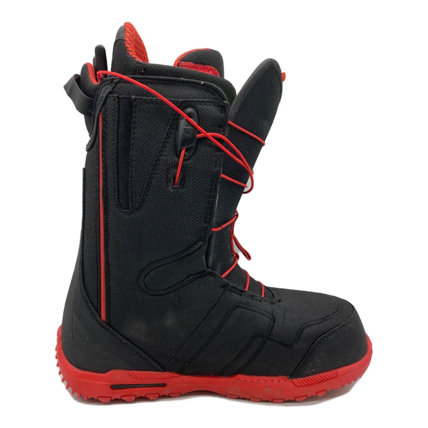 Burton スノーボードブーツ 黒と赤 BURTON (バートン) IMPRINT3 スノーボードブーツ メンズ SIZE 26cm