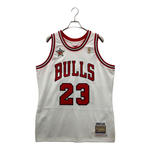MITCHELL & NESS (ミッチェルアンドネス) バスケットボールユニフォーム NBA AUTHENTIC JERSEY BULLS 1997 マイケルジョーダン メンズ SIZE L ホワイト