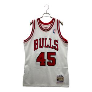 MITCHELL & NESS (ミッチェルアンドネス) バスケットボールユニフォーム NBA BULLS メンズ SIZE M ホワイト×レッド