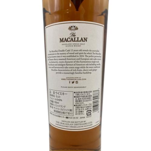 マッカラン (MACALLAN) ダブルカスク スコッチウィスキー 12年 700ml