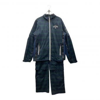 Callaway (キャロウェイ) レインウェアセットアップ ゴルフウェア(トップス) 241-7988500 メンズ SIZE XL グリーン×チェック
