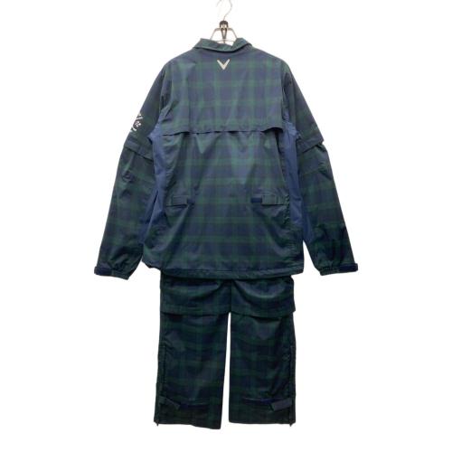 Callaway (キャロウェイ) レインウェアセットアップ ゴルフウェア(トップス) 241-7988500 メンズ SIZE XL グリーン×チェック