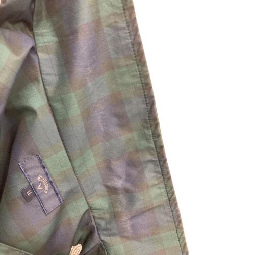 Callaway (キャロウェイ) レインウェアセットアップ ゴルフウェア(トップス) 241-7988500 メンズ SIZE XL グリーン×チェック