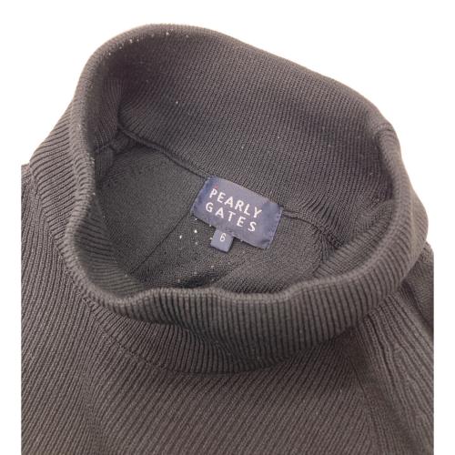 PEARLY GATES (パーリーゲイツ) タートルネックニット ゴルフウェア(トップス) 053-2274005 メンズ SIZE XL ブラック