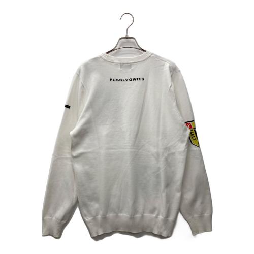 PEARLY GATES (パーリーゲイツ) セーター ゴルフウェア(トップス) 053-9170201 メンズ SIZE XL ホワイト