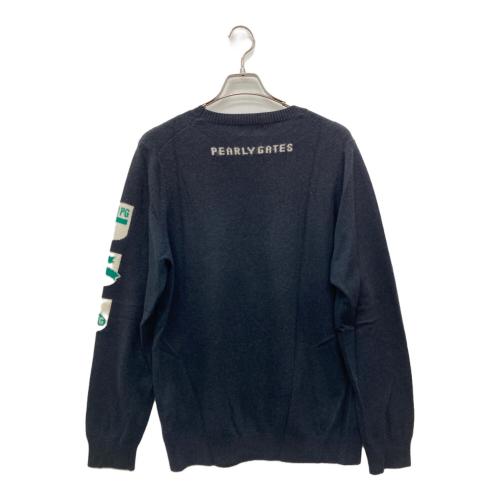PEARLY GATES (パーリーゲイツ) セーター ゴルフウェア(トップス) 053-8270001 メンズ SIZE XL ブラック