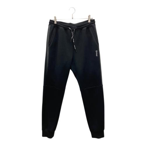 PiNG (ピン) ダンボールニットジョガーパンツ ゴルフウェア(パンツ) 621-4231823 メンズ SIZE L ブラック