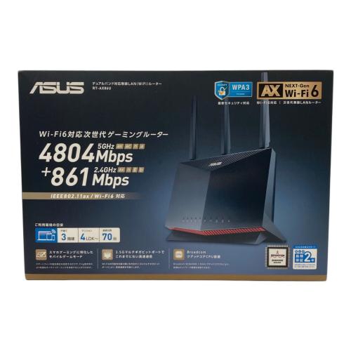 ASUS (エースース) デュアルハンド対応無線LAN(WiFi)ルーター 無線LANルーター RT-AX86U