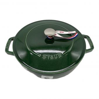 Staub (ストウブ) 両手鍋 40511-479 ブレイザー・ソテーパン 24cm バジルグリーン