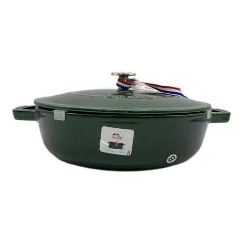 Staub (ストウブ) 両手鍋 40511-479 ブレイザー・ソテーパン 24cm バジルグリーン