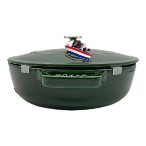 Staub (ストウブ) 両手鍋 40511-479 ブレイザー・ソテーパン 24cm バジルグリーン