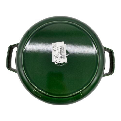 Staub (ストウブ) 両手鍋 40511-479 ブレイザー・ソテーパン 24cm バジルグリーン