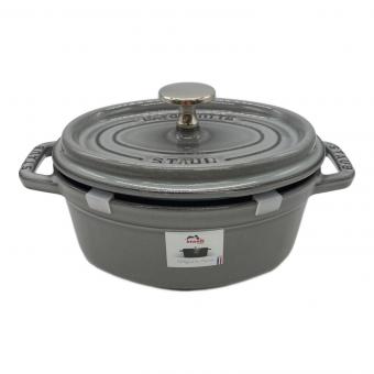 Staub (ストウブ) ココット オーバル 17cm グレー