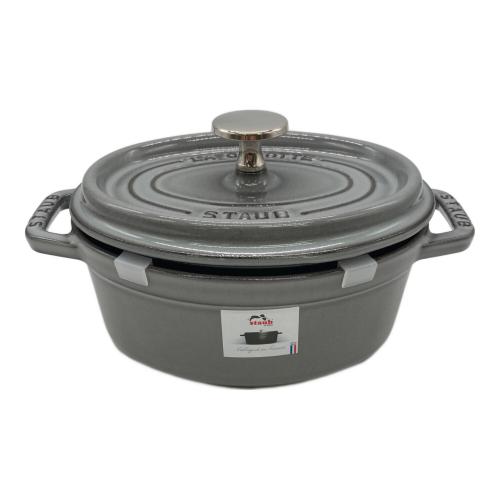 Staub (ストウブ) ココット オーバル 17cm グレー