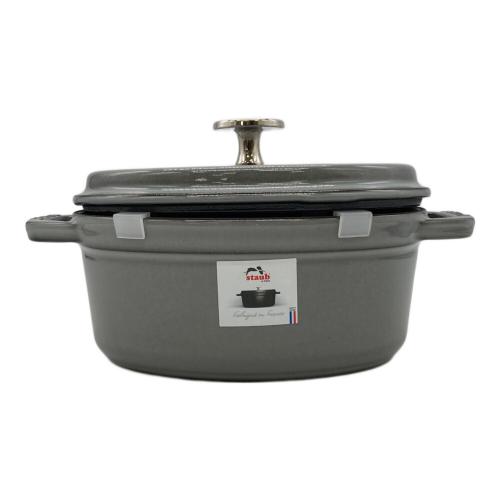 Staub (ストウブ) ココット オーバル 17cm グレー