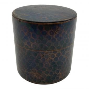上彬堂 (ウエヨシドウ) 茶筒 鎚起銅器