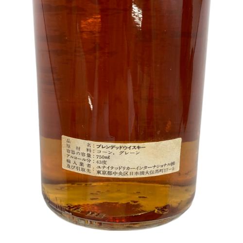 ケンタッキー・ドライ ウィスキー 箱劣化有 750ml
