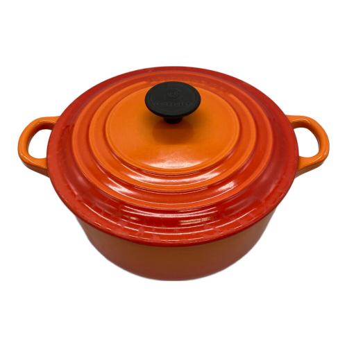 LE CREUSET (ルクルーゼ) 20cm オレンジ ココット・ロンド