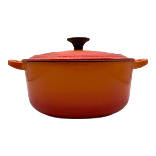 LE CREUSET (ルクルーゼ) 20cm オレンジ ココット・ロンド