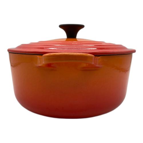 LE CREUSET (ルクルーゼ) 20cm オレンジ ココット・ロンド