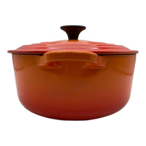 LE CREUSET (ルクルーゼ) 20cm オレンジ ココット・ロンド