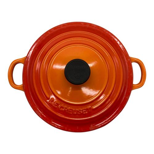 LE CREUSET (ルクルーゼ) 20cm オレンジ ココット・ロンド