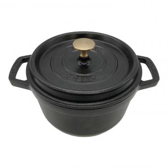 Staub (ストウブ) 両手鍋 20cm ブラック ピコ・ココットラウンド