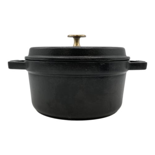 Staub (ストウブ) 両手鍋 20cm ブラック ピコ・ココットラウンド