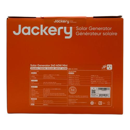 Jackery (ジャクリ) Solar Generator 240 New 40Mini 256Wh+40W ポータブル電源