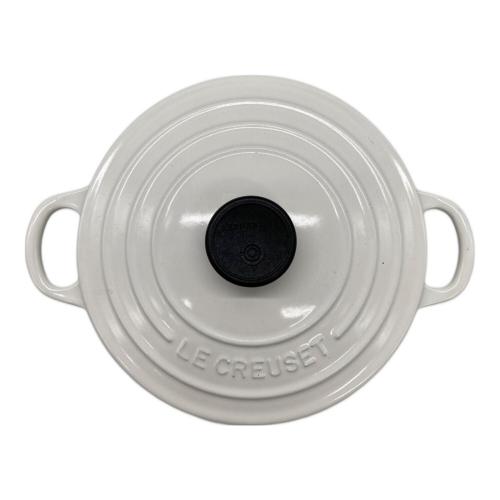LE CREUSET (ルクルーゼ) 鍋 18cm ホワイト ココット・ロンド