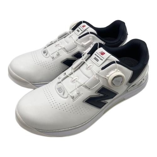 NEW BALANCE (ニューバランス) ゴルフシューズ UGB3000E ハドラス加工 メンズ SIZE 26cm ホワイト