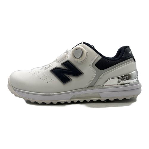 NEW BALANCE (ニューバランス) ゴルフシューズ UGB3000E ハドラス加工 メンズ SIZE 26cm ホワイト