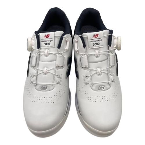 NEW BALANCE (ニューバランス) ゴルフシューズ UGB3000E ハドラス加工 メンズ SIZE 26cm ホワイト