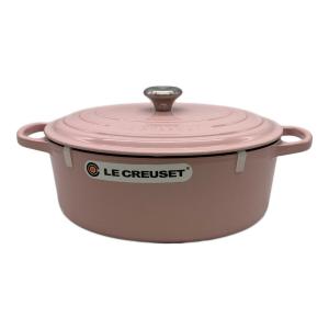 LE CREUSET (ルクルーゼ) 両手鍋 27cm ピンク ココット・オーバル