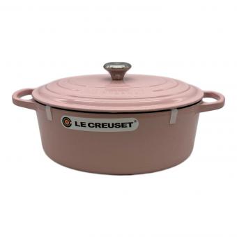 LE CREUSET (ルクルーゼ) 両手鍋 27cm ピンク ココット・オーバル