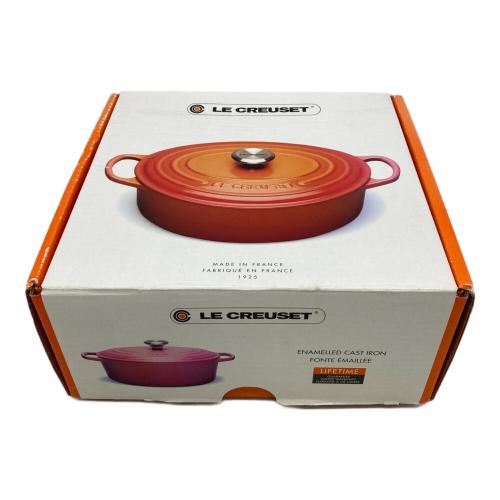 LE CREUSET (ルクルーゼ) 両手鍋 27cm ピンク ココット・オーバル