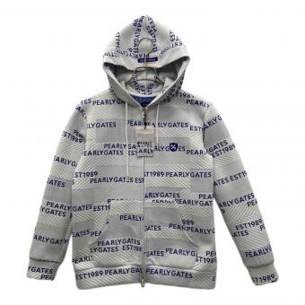 PEARLY GATES (パーリーゲイツ) ゴルフウェア(トップス) 055-3162112 レディース SIZE M ホワイト×ブルー