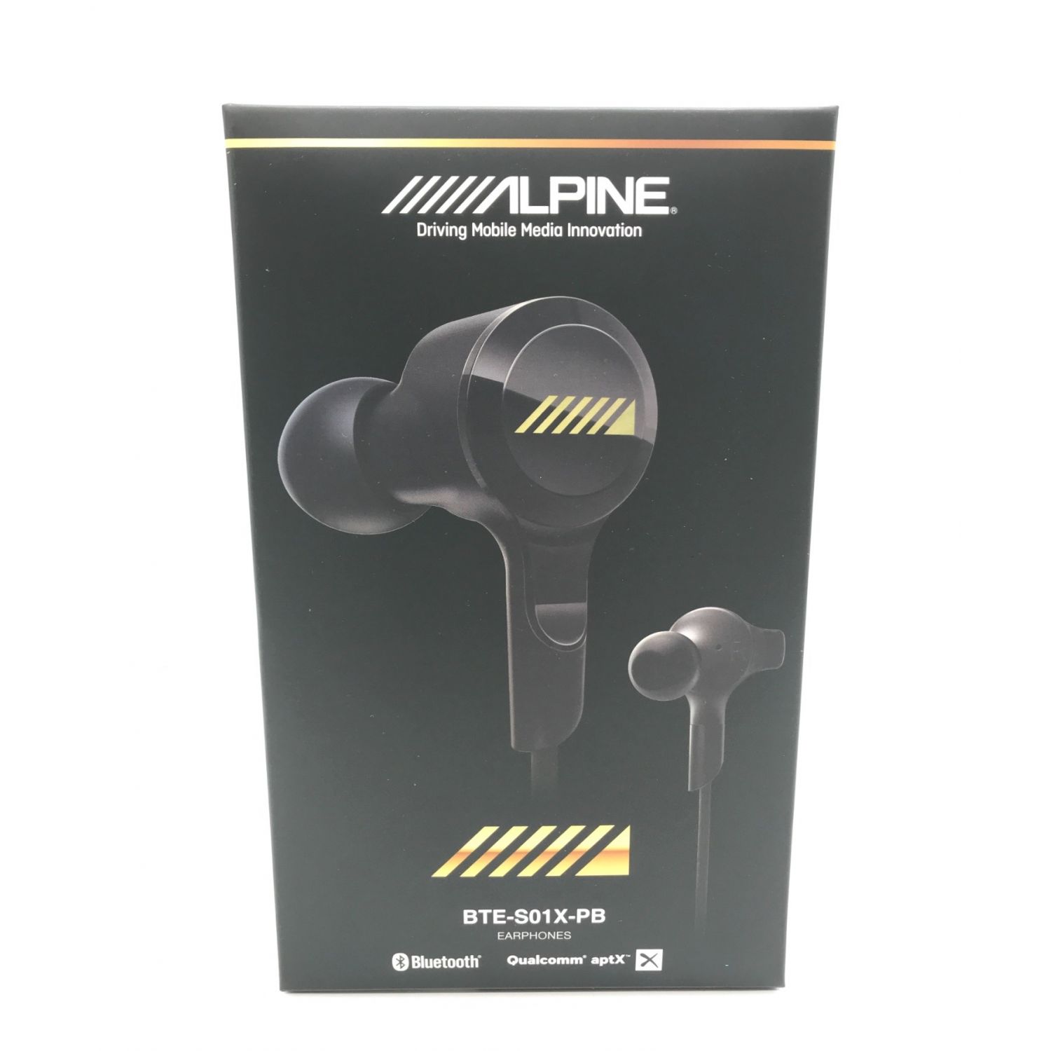 ALPINE (アルパイン) ワイヤレスイヤホン BTE-S01X-PB Bluetooth 